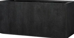Intratuin bloempot Tino zwart 79 x 37 x 37 cm