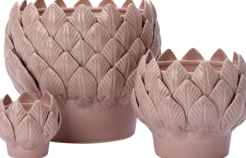 Intratuin bloempot Tobias roze D 8 H 7 cm