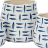 Intratuin bloempot Tola wit / blauw D 11 H 9,5 cm