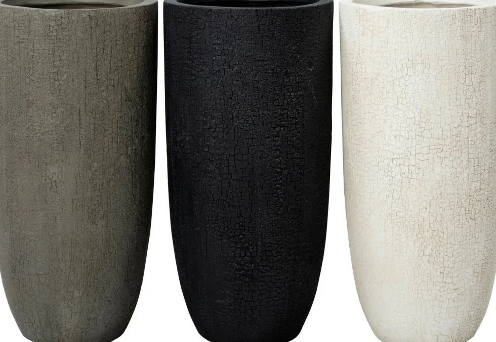 Intratuin bloempot Tom grijs D 35,5 H 69,5 cm