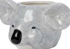 Intratuin bloempot Tom koala grijs 18,7 x 13,8 x 10,3 cm