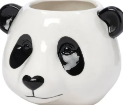 Intratuin bloempot Tom panda wit 13,5 x 12,5 x 9,7 cm