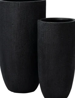 Intratuin bloempot Tom zwart D 27 H 56,5 cm