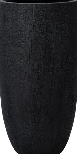 Intratuin bloempot Tom zwart D 35,5 H 69,5 cm