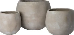 Intratuin bloempot Tord grijs D 26 H 25 cm