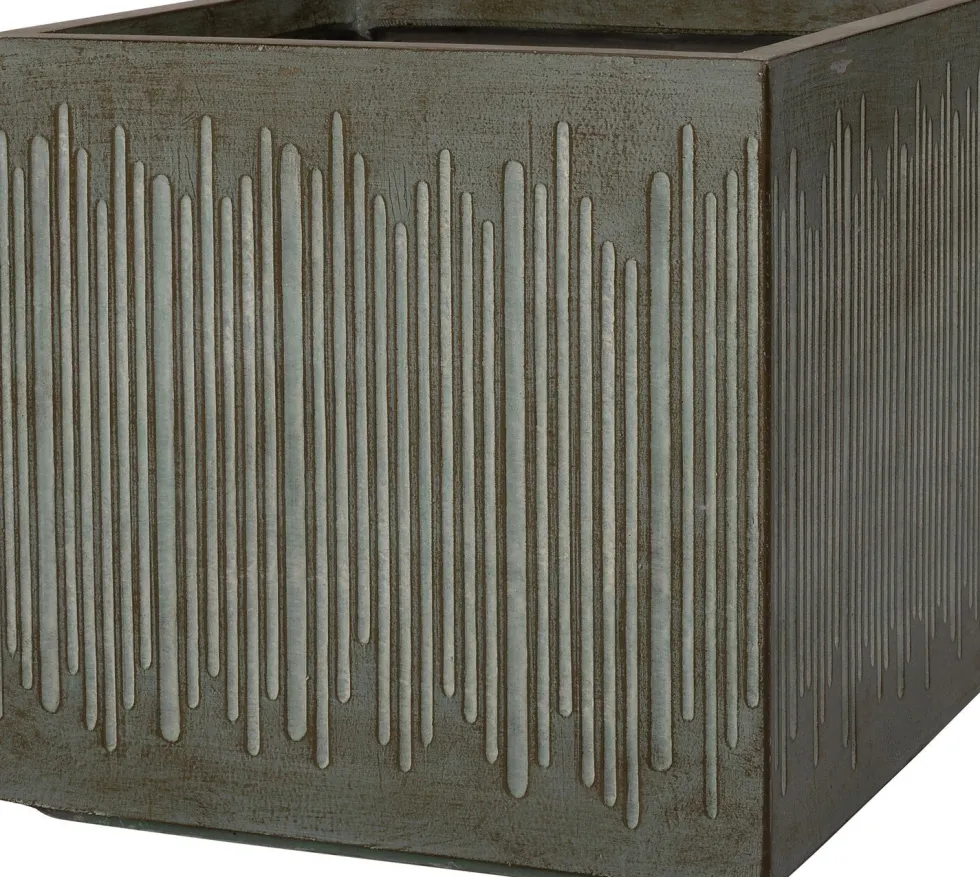 Intratuin bloempot Tube bruin 37,5 x 37,5 x 36 cm