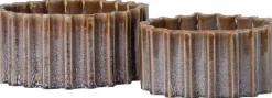 Intratuin bloempot Tunis bruin D 25,5 H 11,5 cm