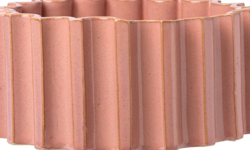 Intratuin bloempot Tunis roze D 25,5 H 11,5 cm