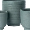Intratuin bloempot Tygo groen D 14,5 H 15 cm