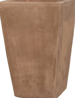 Intratuin bloempot Usain bruin 17 x 17 x 20 cm