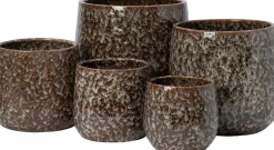 Intratuin bloempot Usul bruin D 16 H 14 cm