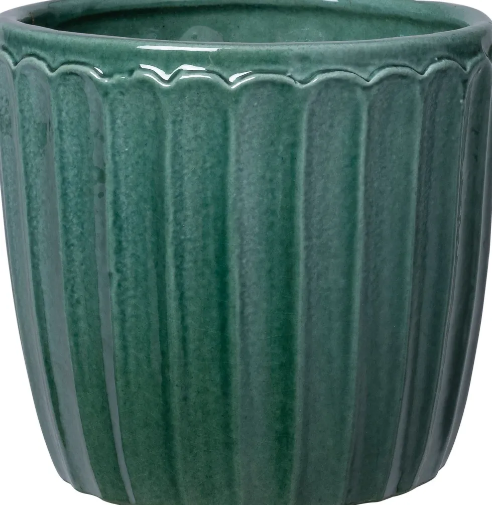 Intratuin bloempot Vajen groen D 17 H 15 cm