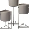Intratuin bloempot Vajen op poten grijs D 28 H 66 cm