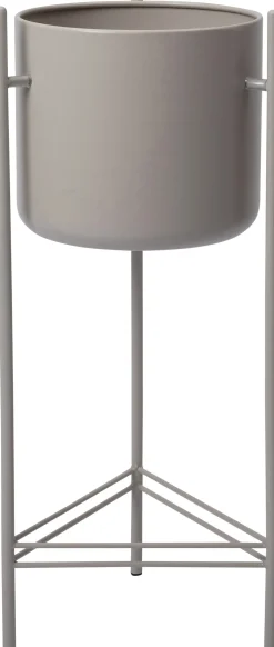 Intratuin bloempot Vajen op poten grijs D 28 H 66 cm