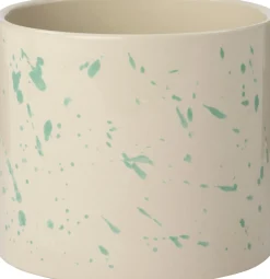 Intratuin bloempot Veau wit / blauw D 13 H 11 cm