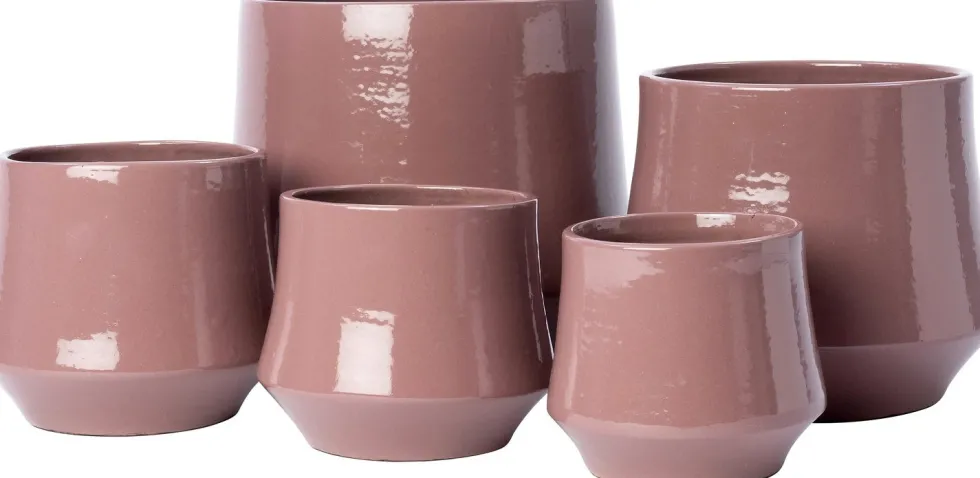 Intratuin bloempot Vilo roze D 15 H 14 cm