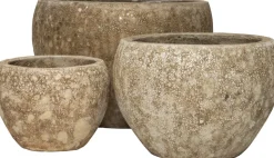 Intratuin bloempot Vulcano geel D 42 H 30 cm