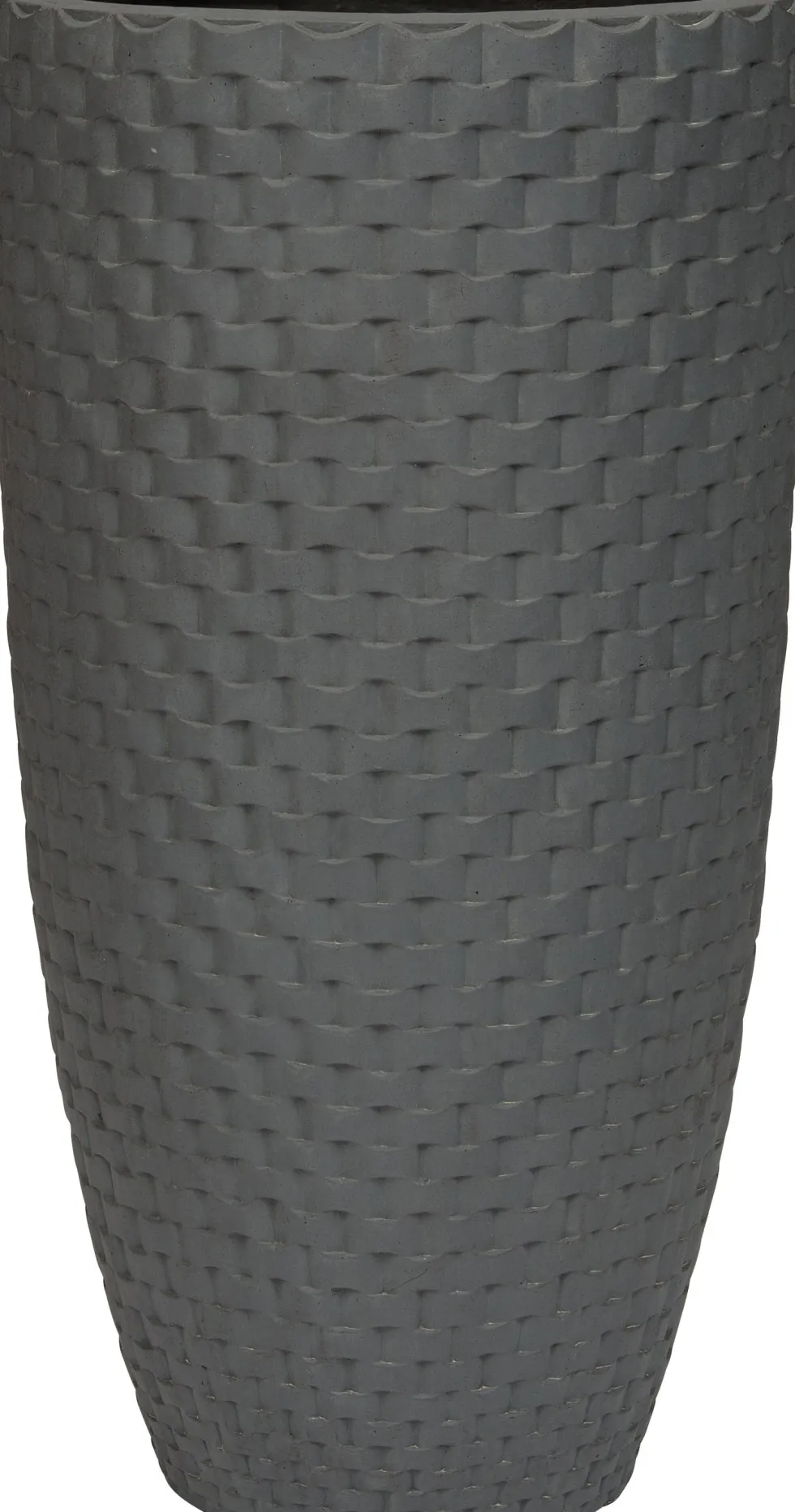 Intratuin bloempot Wicker antraciet D 54 H 100 cm