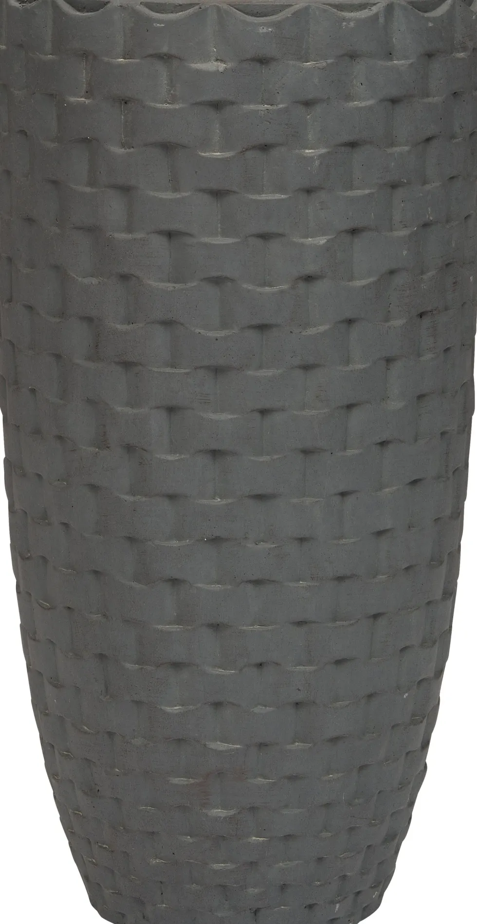 Intratuin bloempot Wicker antraciet D 41 H 75 cm