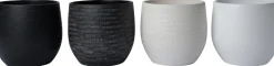 Intratuin bloempot Xanna antraciet D 27 H 25 cm