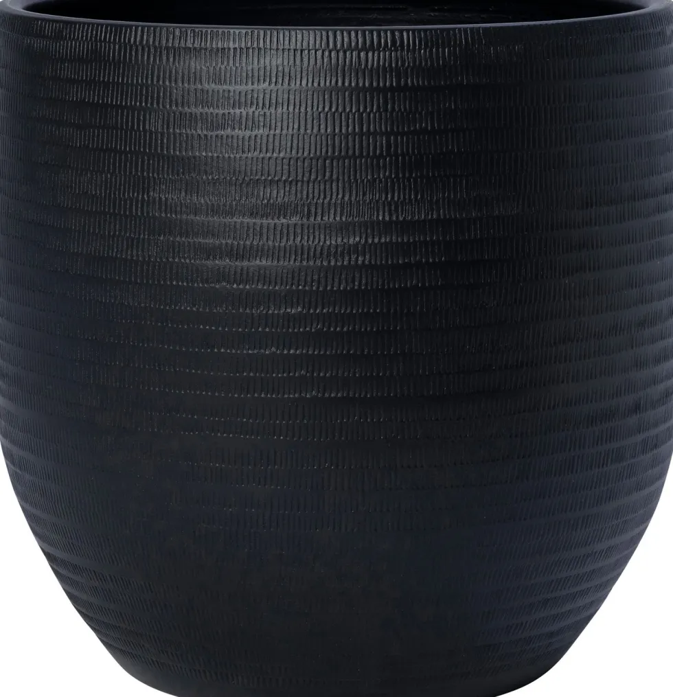 Intratuin bloempot Xanna antraciet D 38 H 35 cm