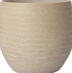 Intratuin bloempot Xanna beige D 27 H 25 cm