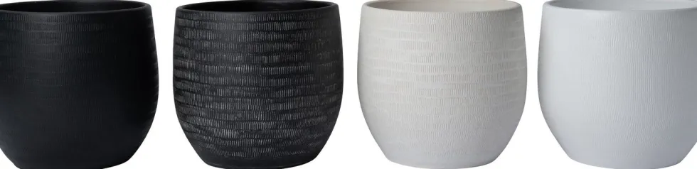 Intratuin bloempot Xanna donkergrijs D 27 H 25 cm