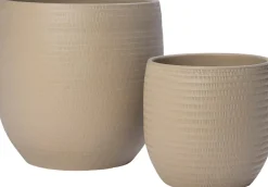 Intratuin bloempot Xanna zand D 38 H 35 cm