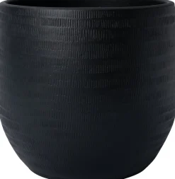 Intratuin bloempot Xanna zwart D 27 H 25 cm