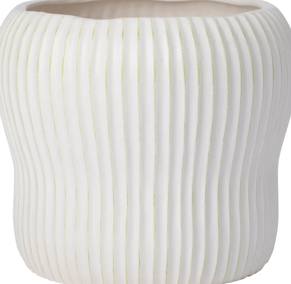 Intratuin bloempot Yari wit D 18 H 15,5 cm