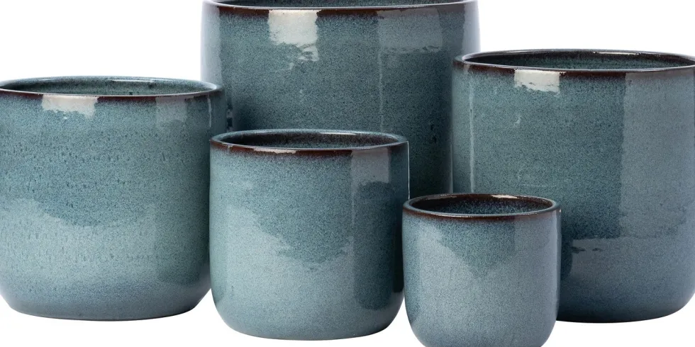 Intratuin bloempot Zila blauw D 21 H 19 cm