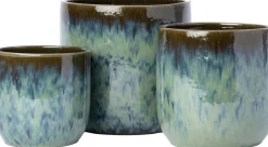 Intratuin bloempot Zuni blauw D 26 H 24 cm