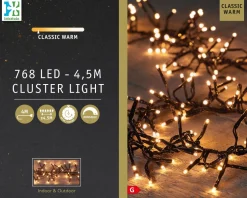 Intratuin clusterverlichting met 768 lampjes classic warm 4,5 m
