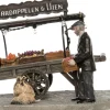 Intratuin De Brink kerstdorpminiatuur marktkar 13 x 8,5 x 8,5 cm