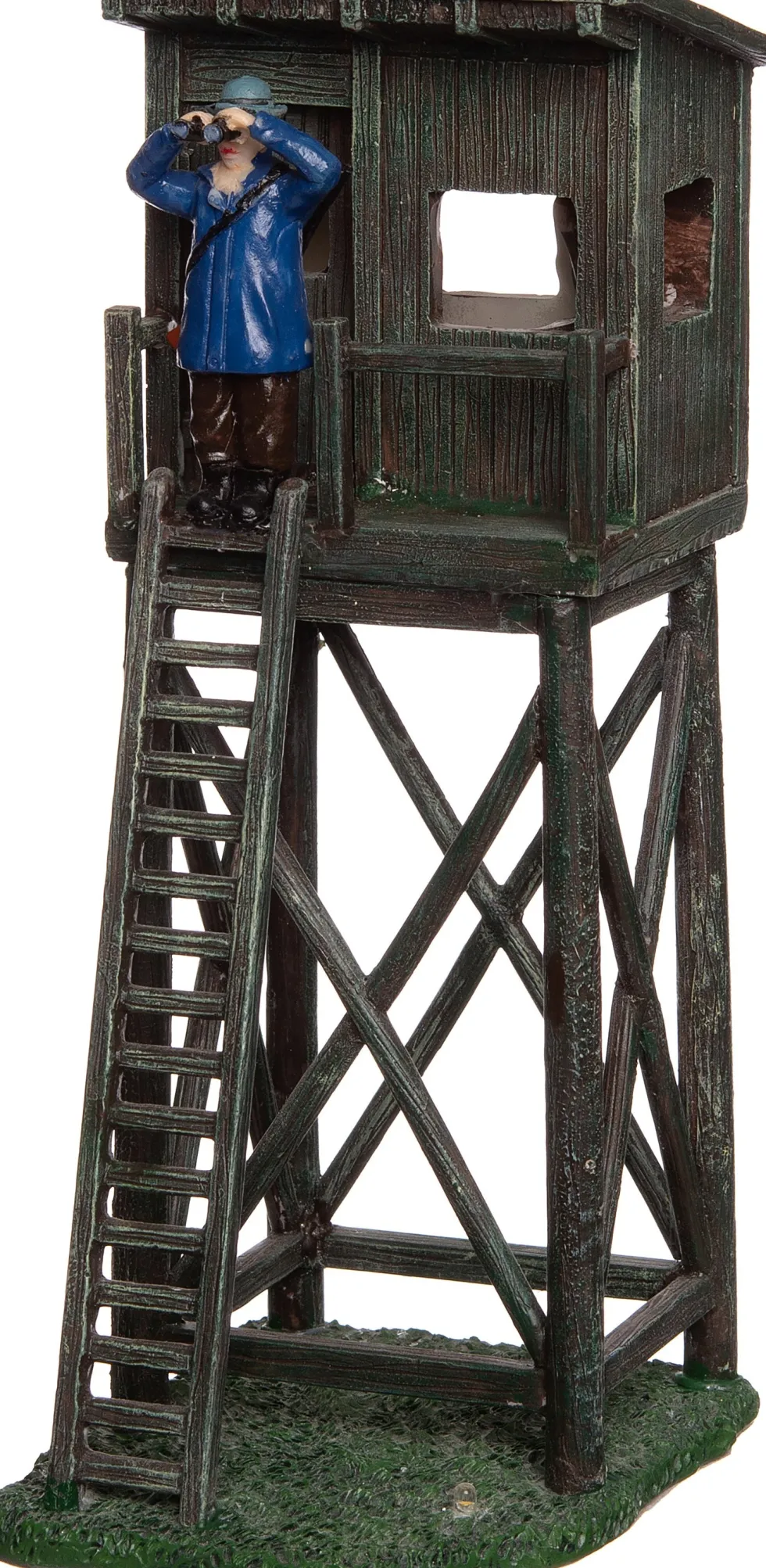 Intratuin De Brink kerstdorpminiatuur uitkijktoren 8 x 10,2 x 21 cm