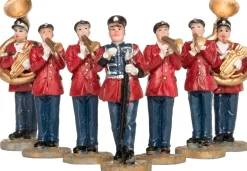 Intratuin De Brink kerstdorpminiatuur blaasorkest H 7,5 cm 7-delig