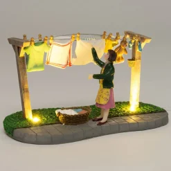 Intratuin De Brink kerstdorpminiatuur was ophangen 15,5 x 8 x 8 cm