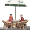 Intratuin De Brink kerstdorpminiatuur terrasset 14,5 x 13,5 x 15,5 cm