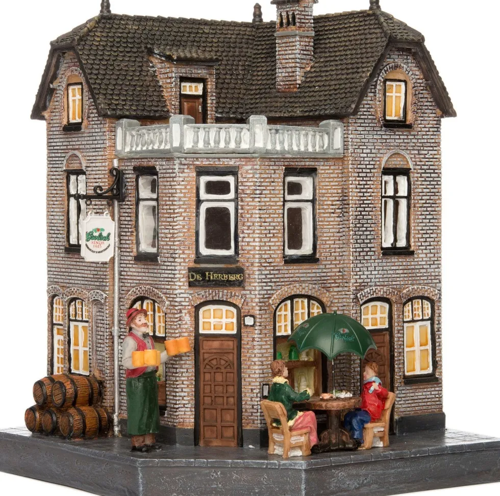 Intratuin De Brink kersthuisje dorpskroeg 17 x 16 x 21,5 cm