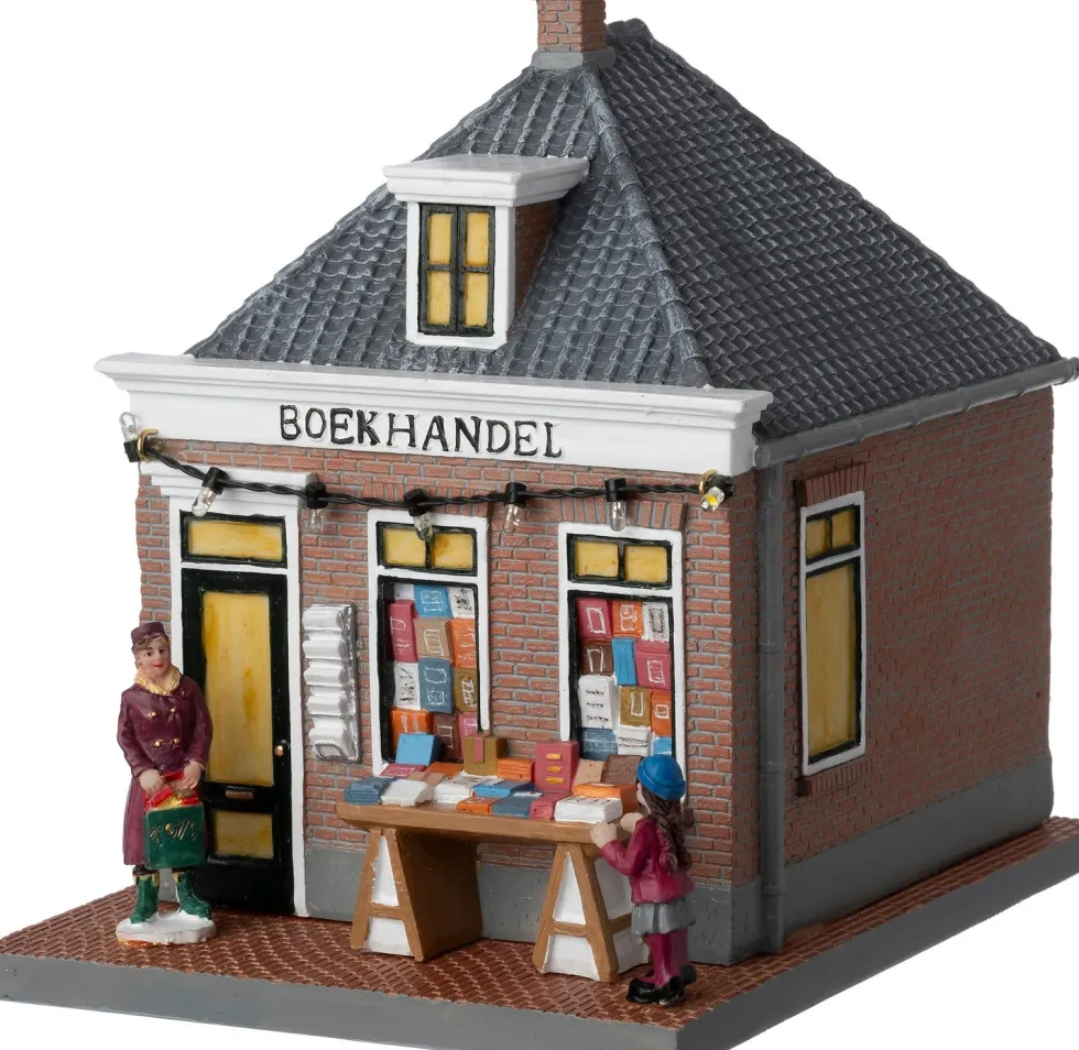 Intratuin De Brink kersthuisje boekwinkel smit 14,2 x 18,5 x 18 cm