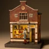Intratuin De Brink kersthuisje slagerij Van Gennip 14,5 x 12,5 x 18,5 cm