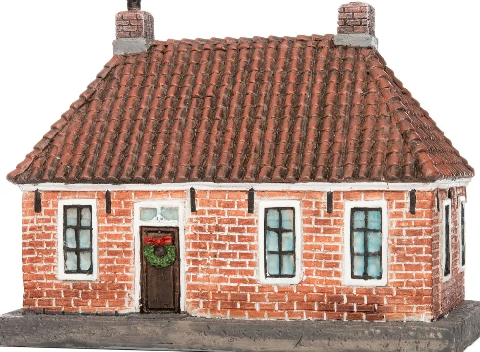 Intratuin De Brink kersthuisje boerderij 16,2 x 10 x 12,5 cm