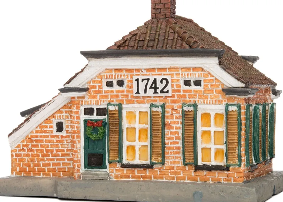 Intratuin De Brink kersthuisje boerderij 16,5 x 10 x 12 cm