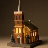 Intratuin De Brink kersthuisje Oude Kerk 15 x 17 x 26 cm
