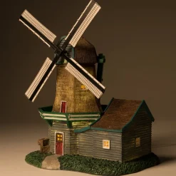 Intratuin De Brink kersthuisje korenmolen 20 x 16 x 25 cm