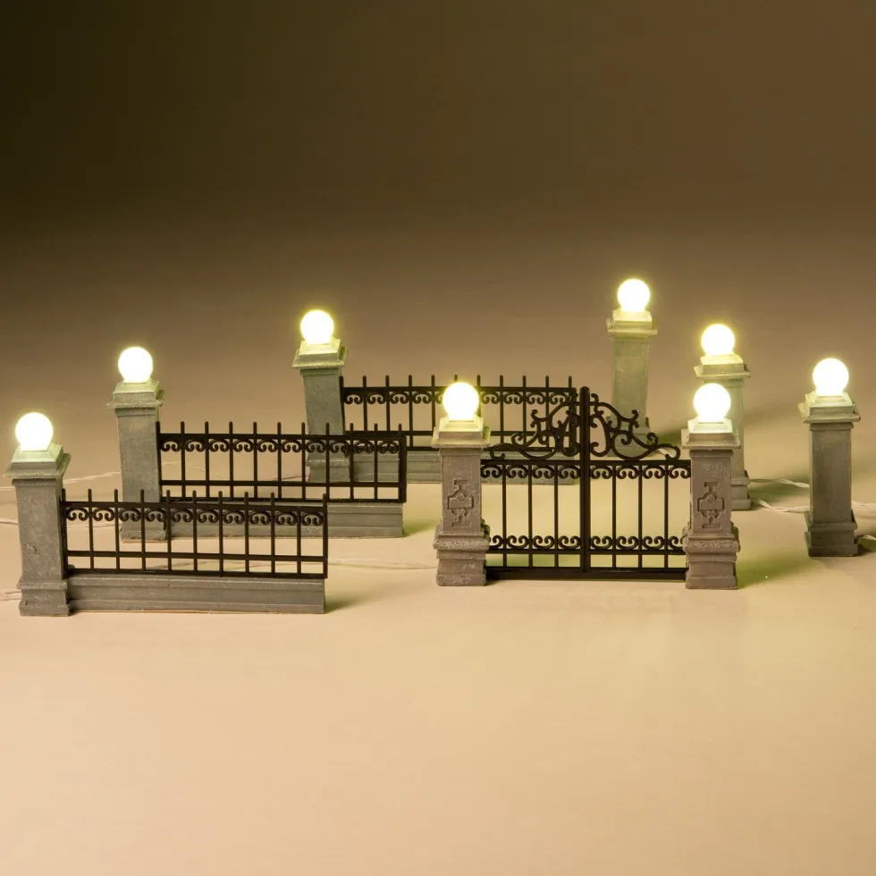Intratuin De Brink miniatuur poortenset met LED 7 stuks
