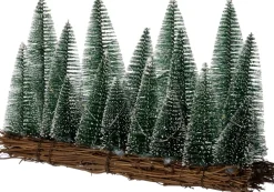 Intratuin decoratiebomen Linnae groen met verlichting 28 x 8 x 17 cm