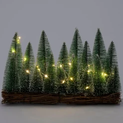 Intratuin decoratiebomen Linnae groen met verlichting 28 x 8 x 17 cm