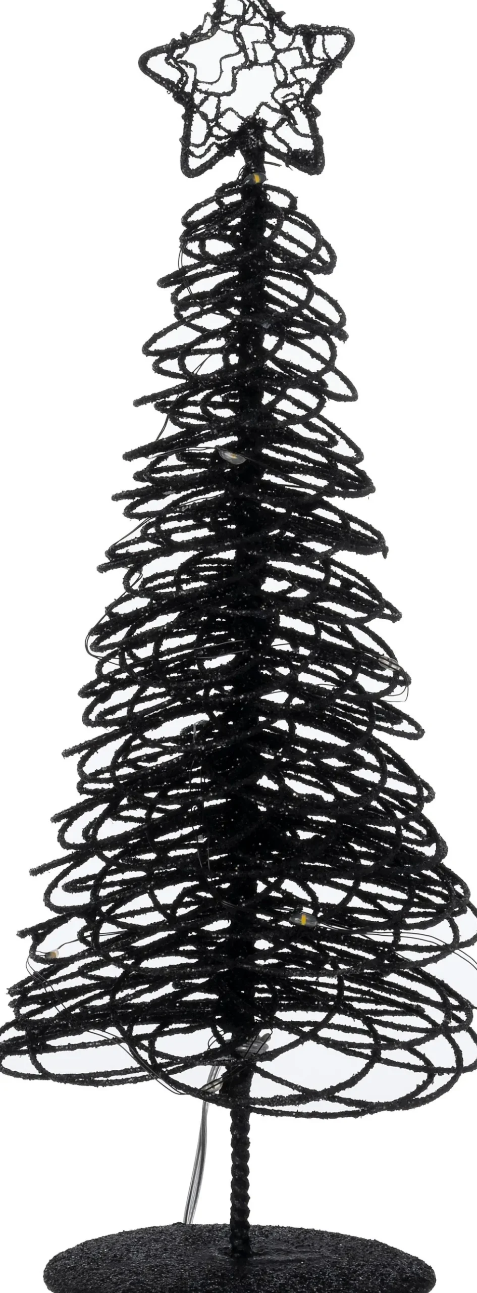 Intratuin decoratieboom Arby met verlichting zwart D 10 H 30 cm