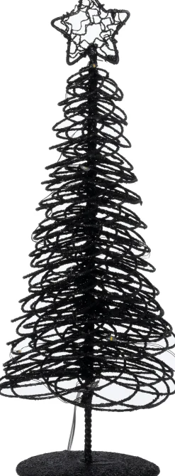 Intratuin decoratieboom Arby met verlichting zwart D 12 H 40 cm